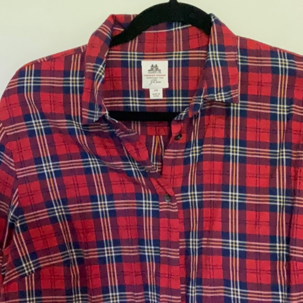 J Crew Thomas Mason London Plaid shirt - Picture 2 of 7